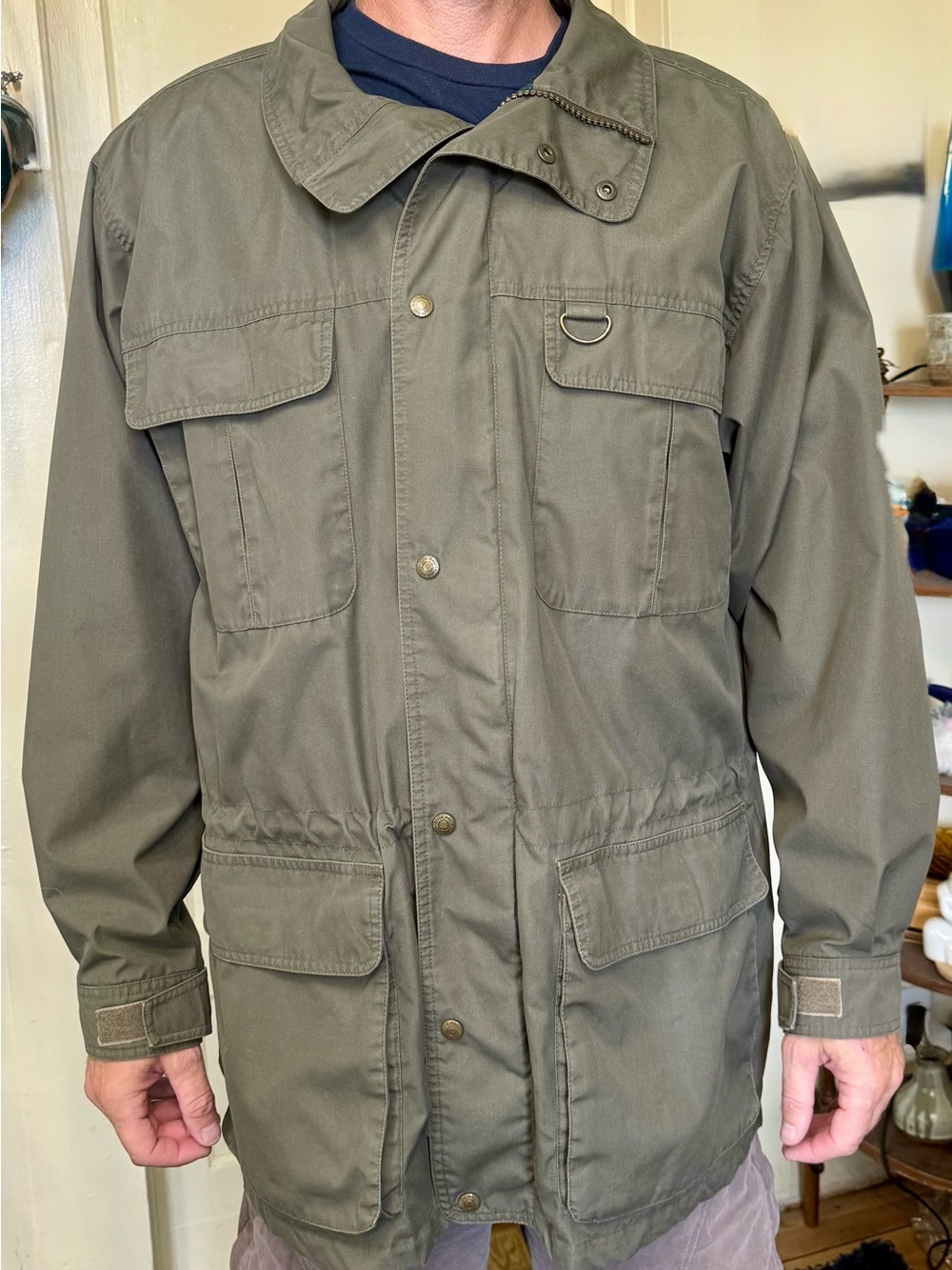 Eddie Bauer Wool Lined Mountain Parka Men’s L Olive Vintage Field Jacket - Picture 7 of 10